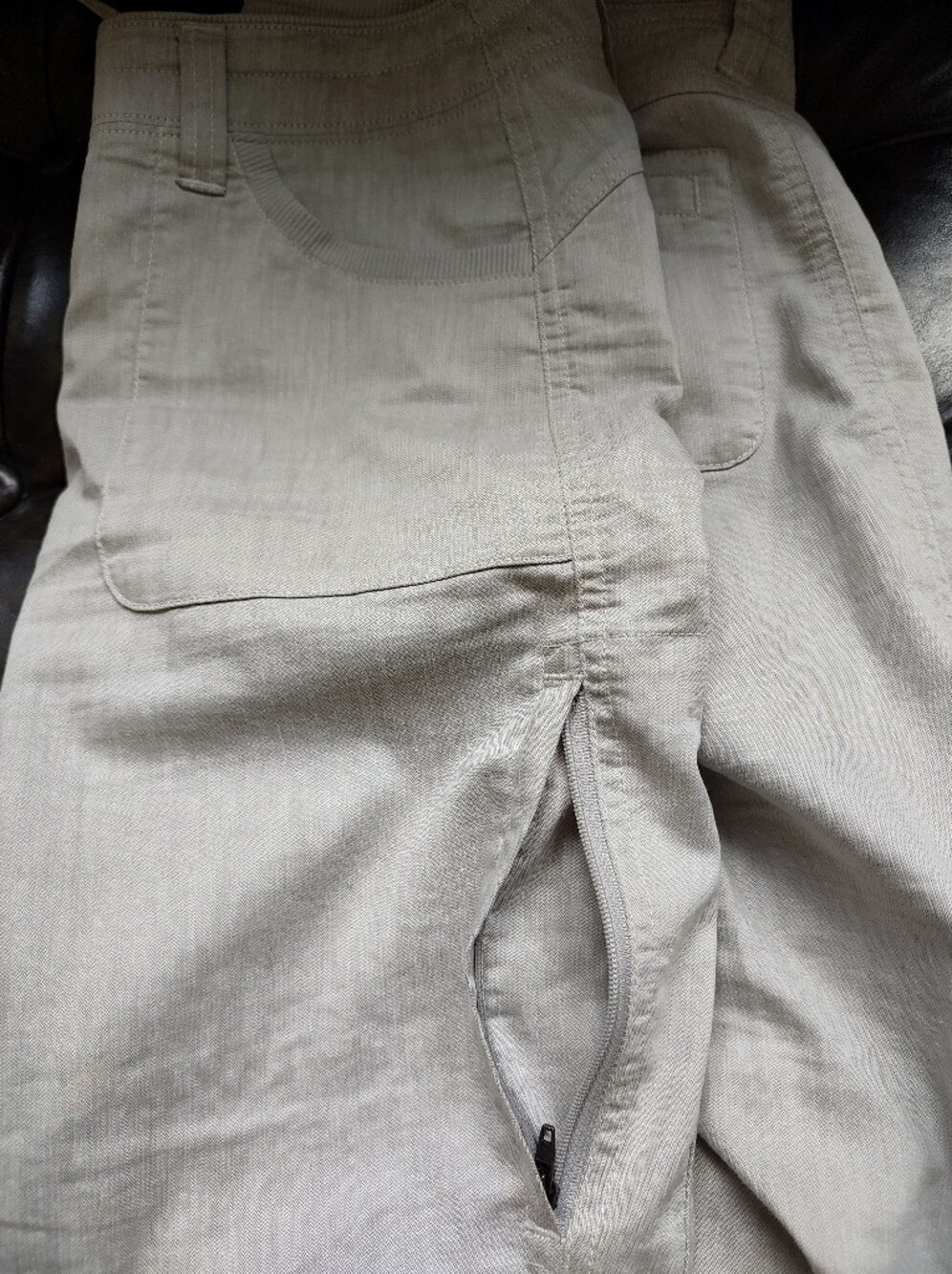 Kuhl Cabo Pant Cotton Linen Birch Grey Gorpcore Size 8 SHORT - Picture 9 of 16